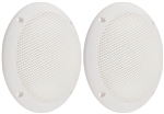PQN Enterprises ECO50-4W Waterproof 6" RV Speaker - White - 2 Pack