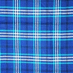 Carefree 907002 Blue Plaid Picnic Blanket With Waterproof Backing, 6.5' x 5.5'