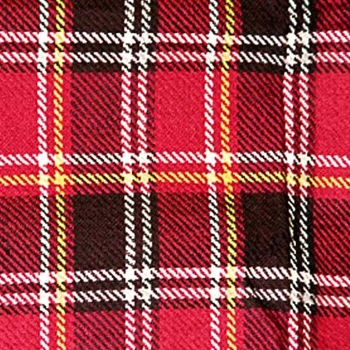 Carefree 907003 Burgundy Plaid Picnic Blanket With Waterproof Backing, 6.5' x 5.5'