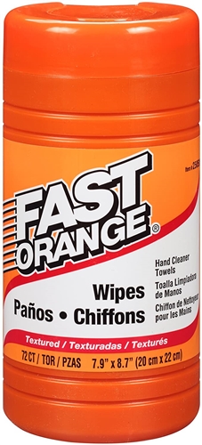 Permatex 25051 Fast Orange Fine Pumice Hand Cleaner - 72 Wipes