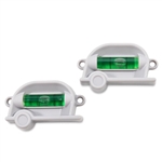 Camco 25520 Retro RV Bubble Level, 2-Pack, Screw or Tape Mountable