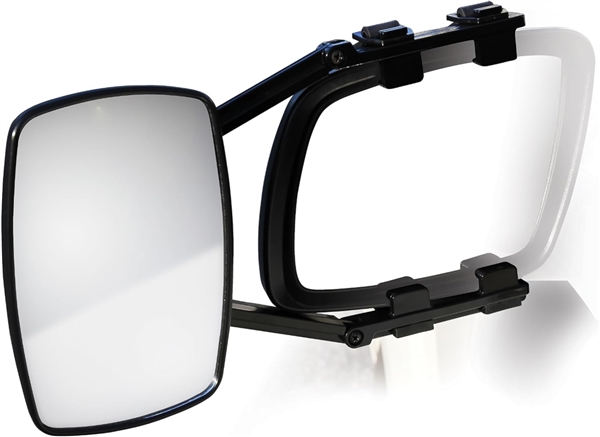 Camco 25650 Universal Clamp-On Towing Mirror, Single Mirror