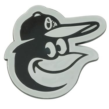 Sports Licensing Solutions 26519 FanMats Peel & Stick Chrome Emblem - Baltimore Orioles
