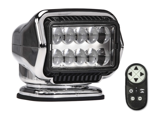 Golight 30064ST Stryker ST Permanent LED Search Light With Hand-Held Remote, Chrome