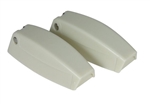 Camco 44163 RV Baggage Door Catches - Colonial White - 2 Pack
