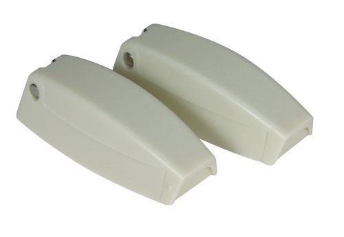 Camco 44163 RV Baggage Door Catches - Colonial White - 2 Pack
