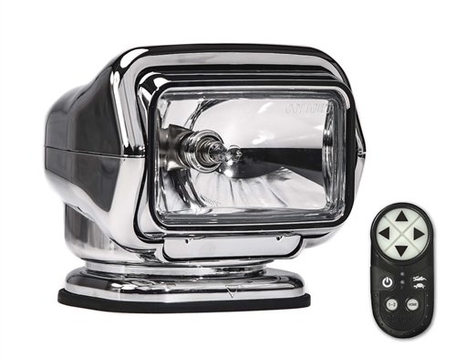 Golight 3006ST Stryker ST Permanent Halogen Search Light With Hand-Held Remote, Chrome