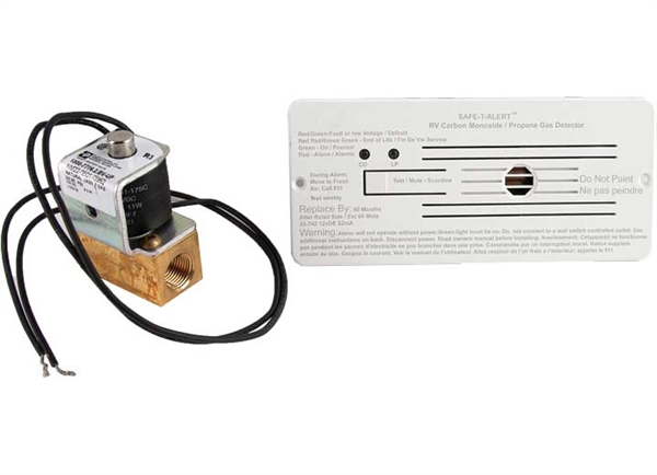 MTI Industry 35-742-R-WT-KIT RV CO/LP Gas Alarm Detector Kit - White Flush Mount
