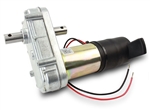 Lippert 368446 mid-torque dual-shaft 12V DC replacement slide-out motor for Kwikee rack-and-pinion RV slide-out systems, with output shaft pin included