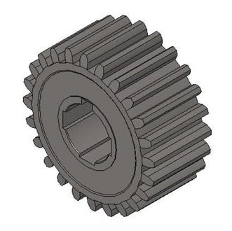 Lippert 368840 24-tooth spur gear for electric through-frame RV slide-out systems, part number 3010000400, replacement drive gear