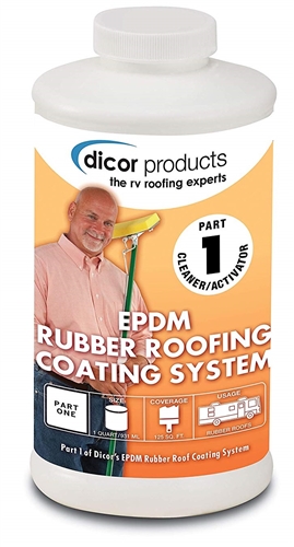 Dicor EPDM Rubber Roof Coating System Cleaner/Activator, 1 Quart, Part 1