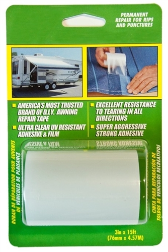 Top Tape and Label RE3848 RV Awning Repair Tape - 3" x 15 Ft