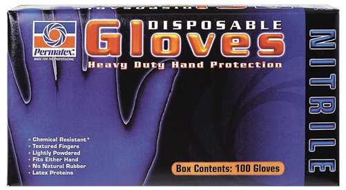 Permatex 09186 Heavy Duty Nitrile Disposable Gloves - XL