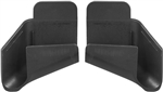 JR Products 389BK-A RV Rain Gutter Spout, 2 Sets - Black