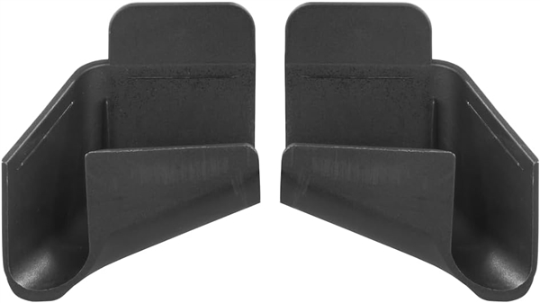JR Products 389BK-A RV Rain Gutter Spout, 2 Sets - Black