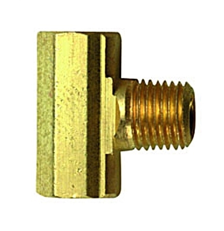 MB Sturgis 402142PKG Propane Adapter Fitting, 1/4" Female Inverted Flare x 3/8" Male NPT, Brass