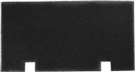 Dometic 3313107.103 black replacement air conditioner filter for ducted ceiling assembly, 14 x 7.5 inches, shown flat