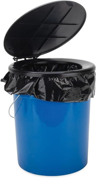 Camco 41549 Portable Toilet Bucket with Seat Kit, 5 Gallon