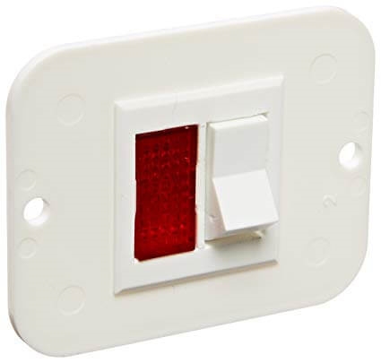 Atwood Single Panel Power Switch For Atwood Gas/Electric Ignition Water Heaters, 12V, White
