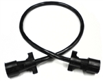 RV Pigtails 42003 7-Way Heavy-Duty Double End Trailer Cable - 3 Ft