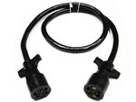 RV Pigtails 42004 7-Way Heavy-Duty Double End Trailer Cable - 4 Ft