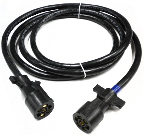 RV Pigtails 42010 7-Way Heavy-Duty Double End Trailer Cable - 10 Ft