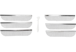 Camco 42154 Flying Insect Screen for Dometic RV Refrigerator Vents, 8-1/8" x 1-1/2", Stainless Steel, 6-Pack