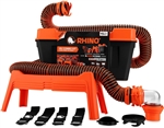 Camco 43076 Rhino RV Sewer Combo Kit with 15ft RhinoEXTREME Hose, Bayonet Fittings, Swivel Elbow, 4-in-1 Adapter