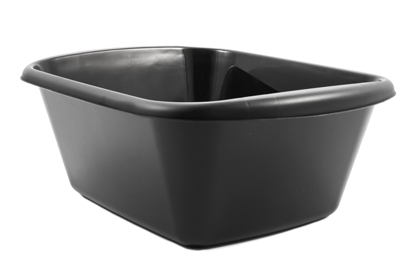 Camco 43515 Mini Dish Pan, Black, 15.75" x 12.38" x 6", Holds 9 Quarts