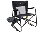 GCI Outdoors 47110 Freestyle XL Rocker Chair With Side Table - Black