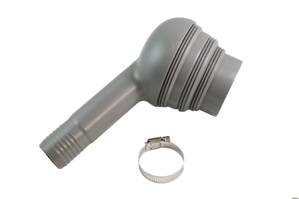 Thetford 49998 Sani-Con Macerator Discharge Nozzle with Clamp, Fits 6 Dump Station Inlet Sizes
