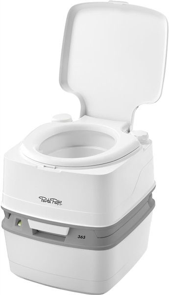 Thetford 50281 Porta Potti 365 Portable Toilet, Piston Flush, 5.5 Gal Waste / 4.0 Gal Fresh Water
