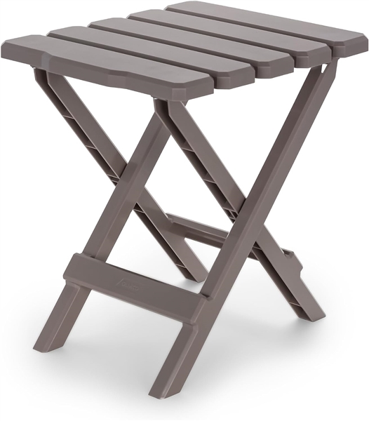 Camco 51883 Small Adirondack Folding Table, Champagne