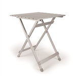 Camco 51891 Fold-Away Side Table Large - 28.1" x 19.8" Portable RV Camp Table