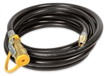 Suburban Mfg 523019 12 Ft High Pressure Quick Connect LP Gas Hose -- 1/4 in. Male x Female QC Fittings