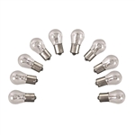 Camco 54788 #1141 Replacement Bulbs, 18.4W, BA15s Bayonet Base, 12V Incandescent, 21CP, Pack of 10
