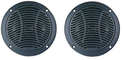 PQN Enterprises RV510-4BK Waterproof 5" RV Speaker - Black - 2 Pack