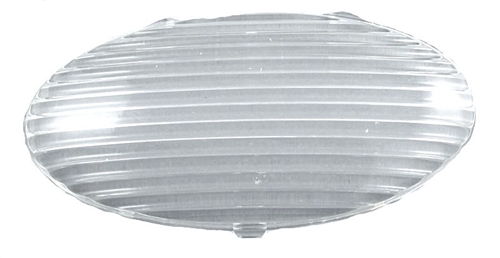 The LaSalle Bristol GSAM4046 Oval RV Porch Light Replacement Lens - Clear