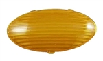 LaSalle Bristol GSAM4047 Oval RV Porch Light Replacement Lens - Amber