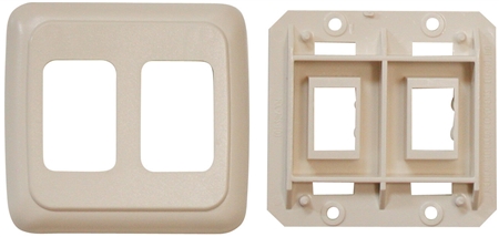 Diamond Group PB3258 Double Switch Plate Cover - Ivory