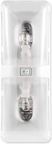 Camco 41320 Double Dome Light Fixture - 12V