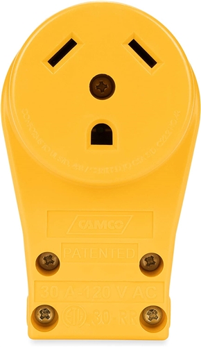 Camco 55343 Power Grip Replacement Receptacle - 30 Amp Female