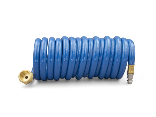Thetford 94191 Coil Hose with Quick Disconnect 15' - Blue