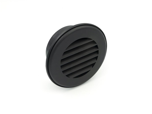 Thetford 94265 Thermovent Ducted Heat Vent w/o Damper 4" Round â€“ Black