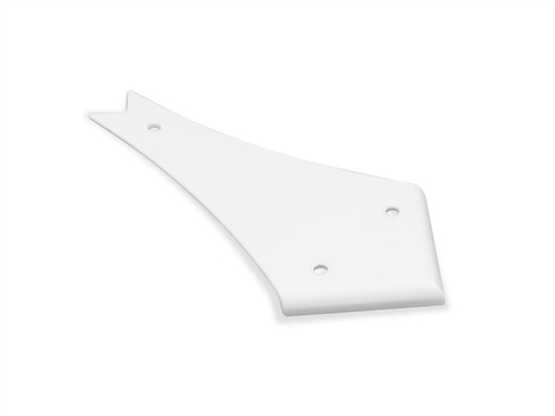 Thetford 94287 Curved Corner Slide-Out Extrusion Cover 4" -  Polar White