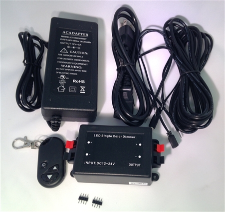 Valterra DG52691PB Power Supply Kit With Remote For One Color Strip Lights