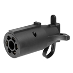 Curt 57245 Trailer Adapter with LED Test Lights, 7-to-4