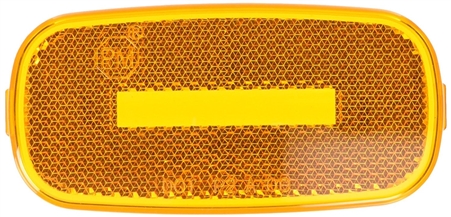 Peterson Replacement Clearance Side Marker Light Lens For 562-1/566-1, 4" x 2", Amber