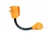 Camco 55155 Power Grip Dogbone 30 Amp Male to 15 Amp Female Electrical Adapter - 12"