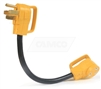 Camco 55175 Power Grip Dogbone Electrical Adapter - 50 Amp Male to 30 Amp Female - 18"